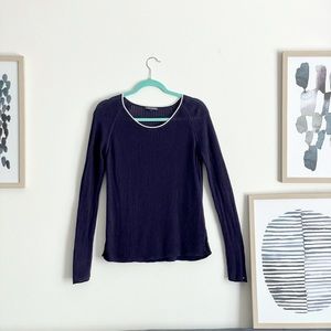 Tommy Hilfiger essential navy round neck shirt